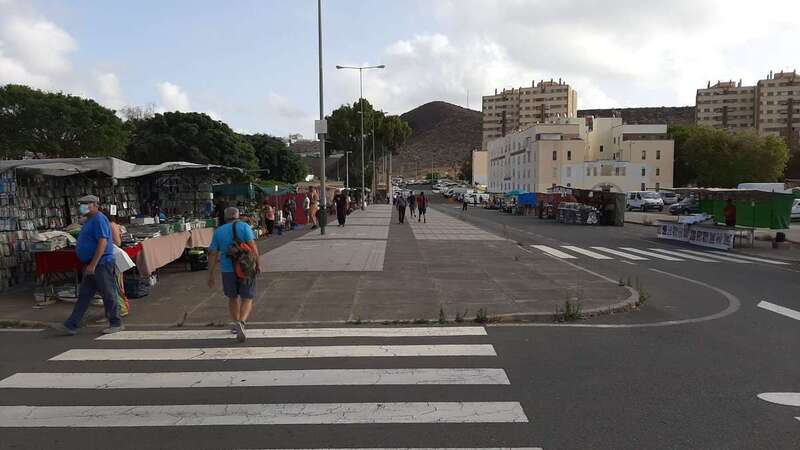 Imagen reciente del mercadillo de Jinámar/TA.
